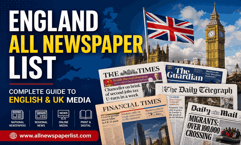 England All Newspaper List