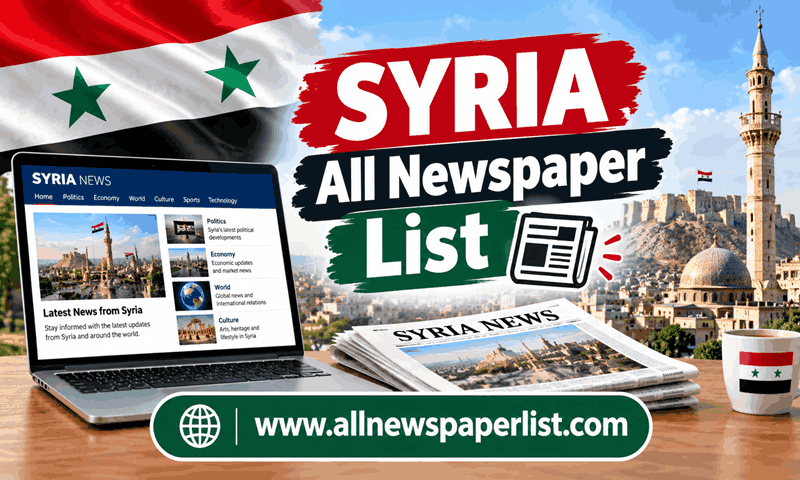 Syria All Newspaper List - Most Popular Newspaper in Syria