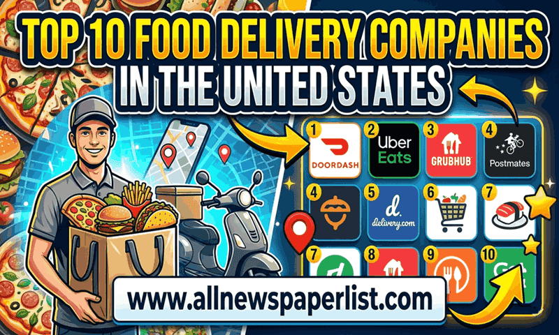 Top 10 Food Delivery Companies in the United States