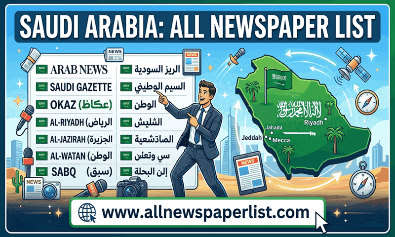 Saudi Arabia All Newspaper List