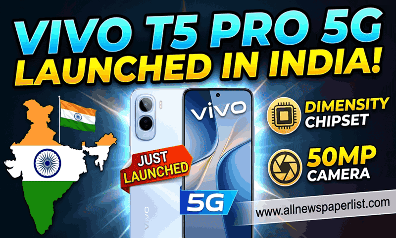 Vivo T5 Pro 5G launched in India