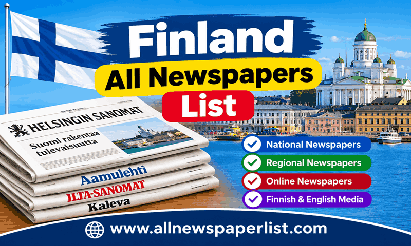 Finland All Newspapers list - Most Popular Newspaper in Finland