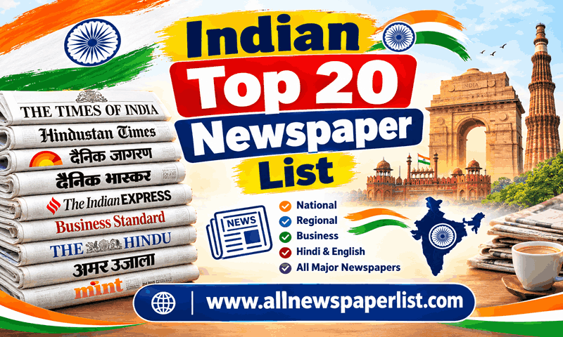 Indian Top 20 Newspaper List