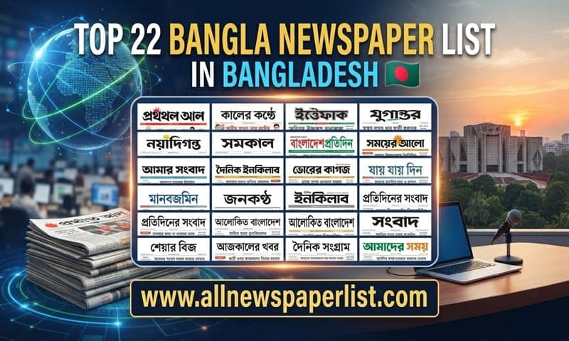 Top 22 Bangla Newspaper List in Bangladesh